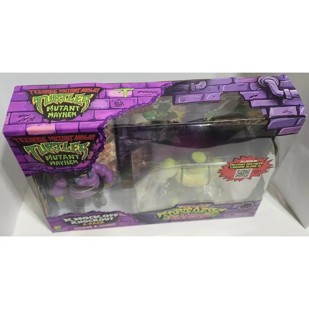 TMNT Mutant Mayhem Tubular Torsos Donnie & Danny Knock Off Knockout 2-Pack